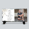 Goodbyes are Not Forever - Personalized Memorial Photo Slate Plaque