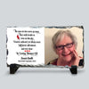 In Loving Memory - Personalized Memorial Photo Slate Plaque