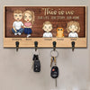 Our Life Our Story Our Home - Family Personalized Custom Key Hanger, Key Holder - Gift For Family Members, Pet Owners, Pet Lovers