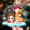 Custom Name Letter Christmas Kids - Personalized Acrylic Ornament