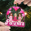 Transparent Christmas Ornament - Custom Acrylic Ornament - Best Friends Gifts - Partner in Crime