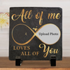 Custom Photo God Knew My Heart Needed You - Couple Personalized Custom Heart Shaped Stone With Stand - Gift For Husband Wife, Anniversary