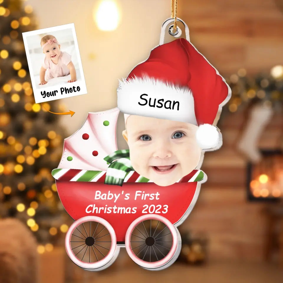 Baby First's Christmas 2023 - Personalized Acrylic Photo Ornament