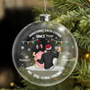 Annoying Each Other Since And Still Going Strong - Christmas Gift For Couple - Personalized Clear Flat Ball Ornament