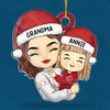 Sending You Holiday Hugs - Family Personalized Custom Ornament - Acrylic Custom Shaped - Christmas Gift For Mom, Grandma