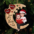 Grandma & Grandkid Telling Stories Christmas Gift For Granddaughter Grandson Personalized Wooden Ornament