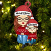 My Grandkids Melt My Heart - Family Personalized Custom Ornament - Wood Custom Shaped - Christmas Gift For Grandma