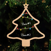 Wish You A Wonderful Christmas - Family Personalized Custom Ornament - Acrylic Custom Shaped - Christmas Gift For Family Members