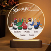 Always My Sister Forever My Friend - Bestie Personalized Custom Acrylic Night Light - Christmas Gift For Best Friends, BFF, Sisters