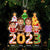 Gingerbread Family Christmas Tree Personalized Acrylic Ornament