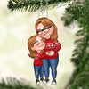 Cartoon Grandma &amp; Grandkids Hugging Christmas Gift For Grandma Granddaughter Grandson Personalized Acrylic Ornament