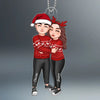 Couple Hugging Christmas Gift For Her Gift For Her Anniversary Keepsake Personalized Acrylic Ornament