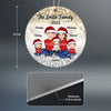 Family Sparkling Christmas Pattern Personalized Acrylic Ornament