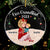 Grandma Mom Holding Kid Side View Personalized Acrylic Ornament- Acrylic Round Shaped - Christmas Gift For Family