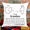 Granddaughter Long Distance Hug This Drawing Pillow
