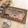 There&#39;s Like A Lot Of Kids In Here - Family Personalized Custom Home Decor Decorative Mat - Gift For Family Members