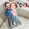 Custom Photo Funny Arm In Arm Couple - Gift For Your Lover, Husband &amp; Wife - Personalized Custom Shaped Pillow