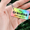 Grandma Grandkids Crossed Legs Personalized Acrylic Keychain