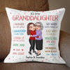 Grandma Hugging Adult Teenage Grandkid To My Granddaughter Grandson Personalized Pillow