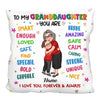 Grandma Hugging Grandkid To My Granddaughter Grandson Personalized Pillow