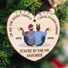 Of All The Weird Things - Christmas Gift For Couples, Husband, Wife - Personalized Custom Shaped Wooden Ornament