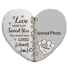 Custom Photo Dog Cat You Would Have Lived Forever - Pet Memorial Gift, Sympathy Gift - Personalized Heart Shaped Pillow