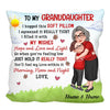 To My Granddaughter Grandson Adorable Gift For Grandchildren Personalized Pillow
