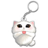 Cute Cartoon Looking Up Cat Gift For Cat Lover Personalized Acrylic Keychain