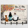 Just You Me And The Dogs - Memorial Personalized Custom Home Decor Custom Shaped Key Hanger, Key Holder - Sympathy Gift For Pet Owners, Pet Lovers