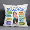 To My Granddaughter Grandson Colorful Box Personalized Pillow