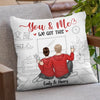 Together Forever - Couple Personalized Custom Pillow - Gift For Husband Wife, Anniversary