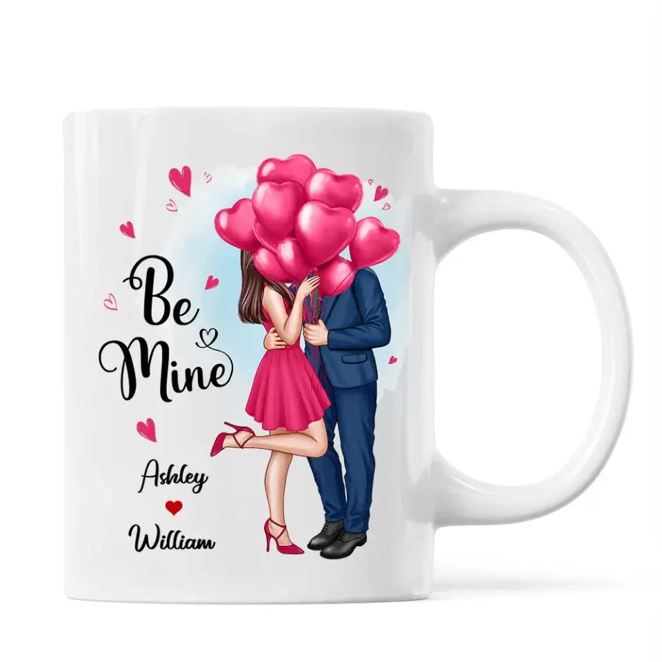 Elegant Couple Be Mine Personalized Mug