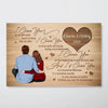 Back View Couple Sitting I Choose You Gift For Him For Her Personalized Horizontal Poster