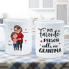 My Favorite People Call Me Grandma Cartoon Grandma Grandkids Hugging Personalized Mug