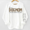 Fur Mama Wears Heart On Sleeve - Dog Personalized Custom Unisex Sweatshirt With Design On Sleeve - Gift For Pet Owners, Pet Lovers