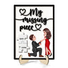 My Missing Piece Proposing Couple Valentine‘s Day Gift For Her Gift For Him Personalized 2-Layer Wooden Plaque