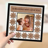 Grandma Mom Reason Why I Love You Photo Personalized 2-layer Wooden Plaque