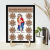 Grandma Mom Reason Why I Love You Kid Personalized 2-layer Wooden Plaque
