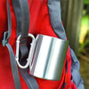 Adventuring Together Since - Personalized Carabiner Camping Mug - Gift For Camping Lovers