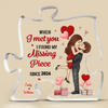 You Are The Missing Piece To My Heart - Couple Personalized Custom Puzzle Shaped Acrylic Plaque - Gift For Husband Wife, Anniversary