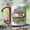 Classy, Sassy And Smart - Personalized Carabiner Camping Mug - Gift For Camping Lovers