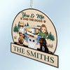You &amp; Me And The Dogs Cats - Gift For Camping Couples, Pet Lovers - Personalized Acrylic Car Hanger