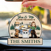 You &amp; Me And The Dogs Cats - Gift For Camping Couples, Pet Lovers - Personalized Acrylic Car Hanger