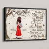 Mom Holding Kid Under Tree Personalized Poster, Mother&#39;s Day Gift For Mom