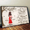 Mom Holding Kid Under Tree Personalized Poster, Mother&#39;s Day Gift For Mom