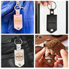 Custom Photo We Love You To The Moon And Back - Gift For Mom - Personalized Leather Photo Keychain