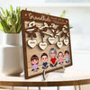 Grandkids Make Life Grand Grandma Grandchildren Under Tree Personalized 2-Layer Wooden Plaque
