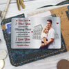 Custom Photo The Day I Met You I Found My Missing Piece - Anniversary Gift For Spouse, Lover, Couple - Personalized Aluminum Wallet Card