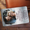Custom Photo So Much Of Me Is Made From - Gift For Mother - Personalized Aluminum Wallet Card