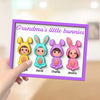 Grandma‘s Little Bunnies Doll Kids Easter Gift Home Decor Personalized 2-Layer Wooden Plaque